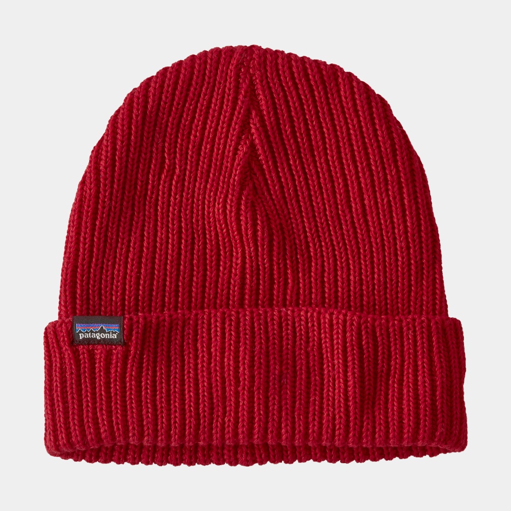 Fishermans Rolled Beanie Touring Red