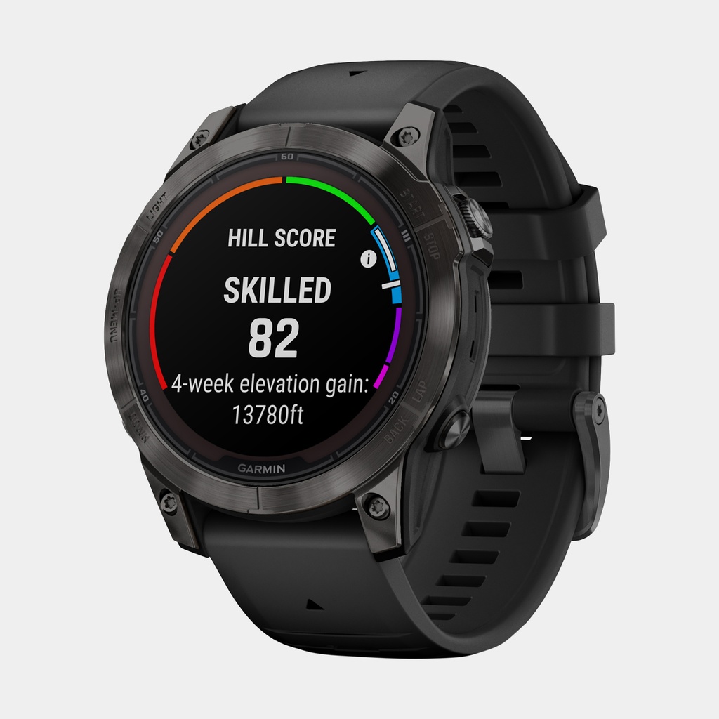 Fenix 7 Pro Solar Sapphire Titanium Carbon Grey DLC w/ Black Band