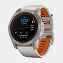 Fenix 7X Pro Solar Sapphire Titanium w/ Fog Gray / Ember Orange Band