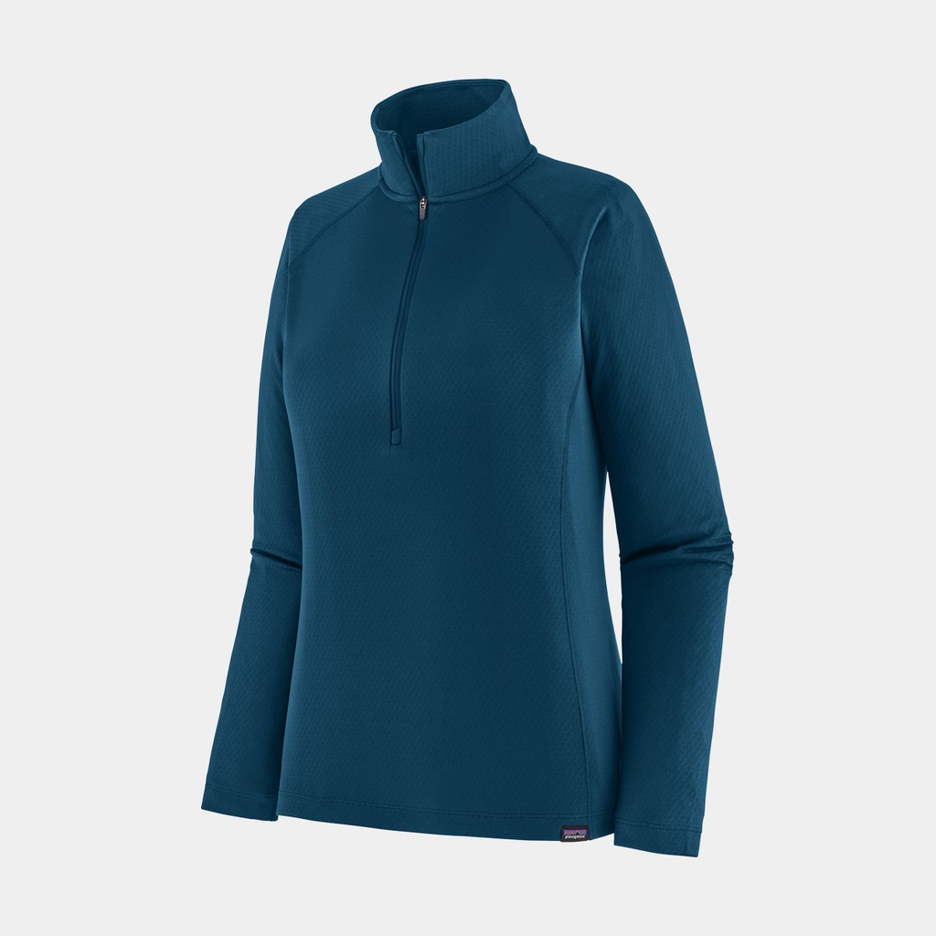 Capilene Midweight Zip Neck Women Lagom Blue