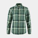 Singi Flannel Overshirt Women Patina Green / Deep Patina