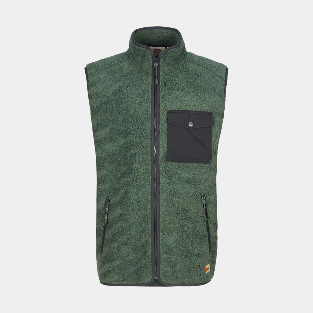 Vardag Pile Fleece Vest Deep Patina / Iron Grey