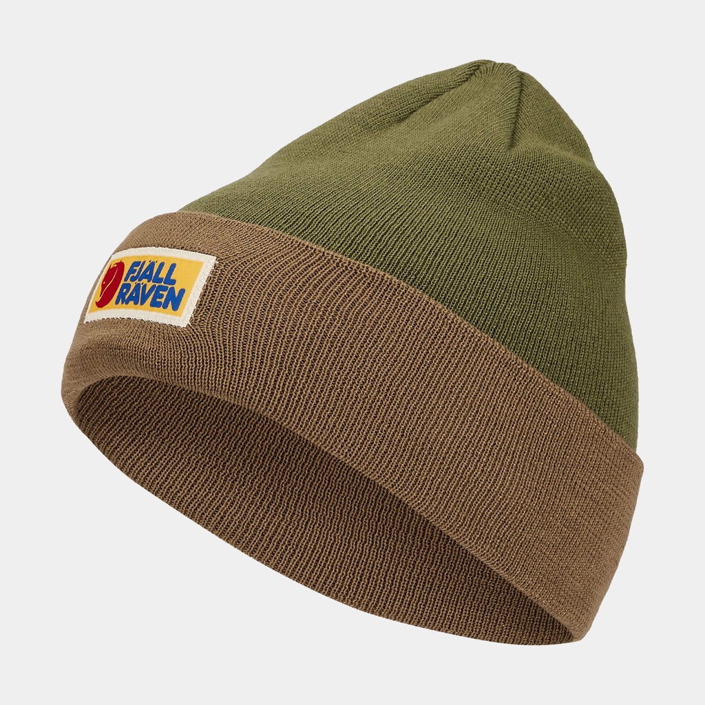 Vardag Classic Beanie Buckwheat Brown / Laurel Green