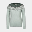 Övik Knit Sweater Women Misty Green / Deep Patina