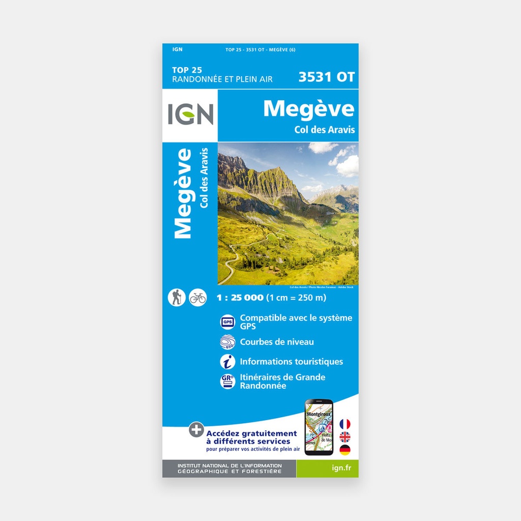Megève - Col des Aravis 1/25 3531OT