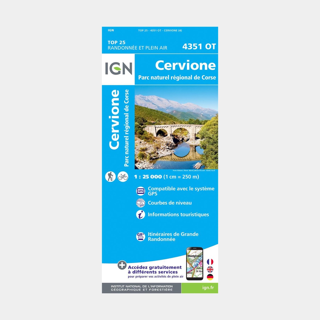 Cervione - PNR de Corse 1/25 4351OT (2019)