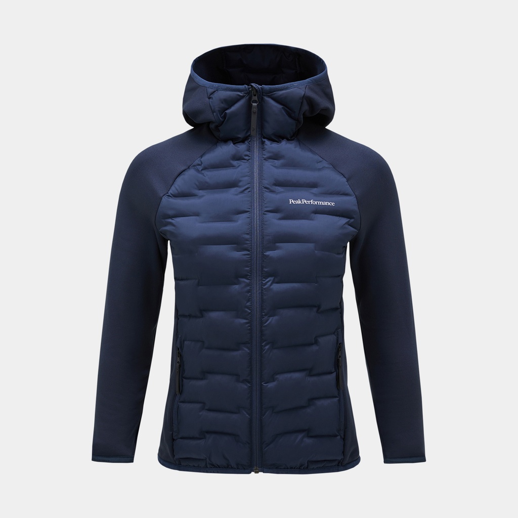 Argon Hybrid Hood Jacket Women Blue Shadow