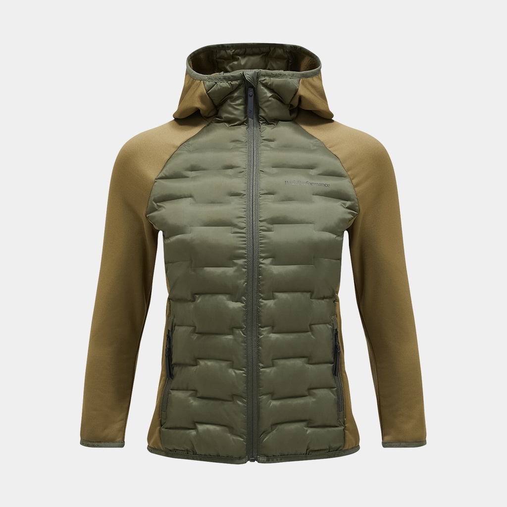 Argon Hybrid Hood Jacket Women Pine Needle / Snap Green