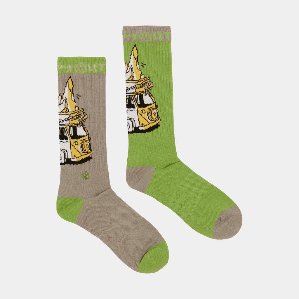 Odd Van 2.4 Socks Grey / Green