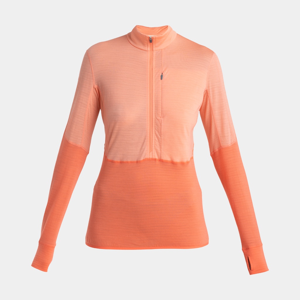 Realfleece Descender Long Sleeves Half Zip 200 Women Glow / Tang