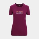 Tech Lite II Short Sleeves Tee Mountain Geology Women Go Berry