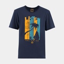 Beach T-shirt Vintage Blue