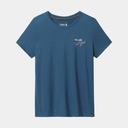 Denver Skyline Graphic Short Sleeves Slim T-Shirt Women Twilight Blue
