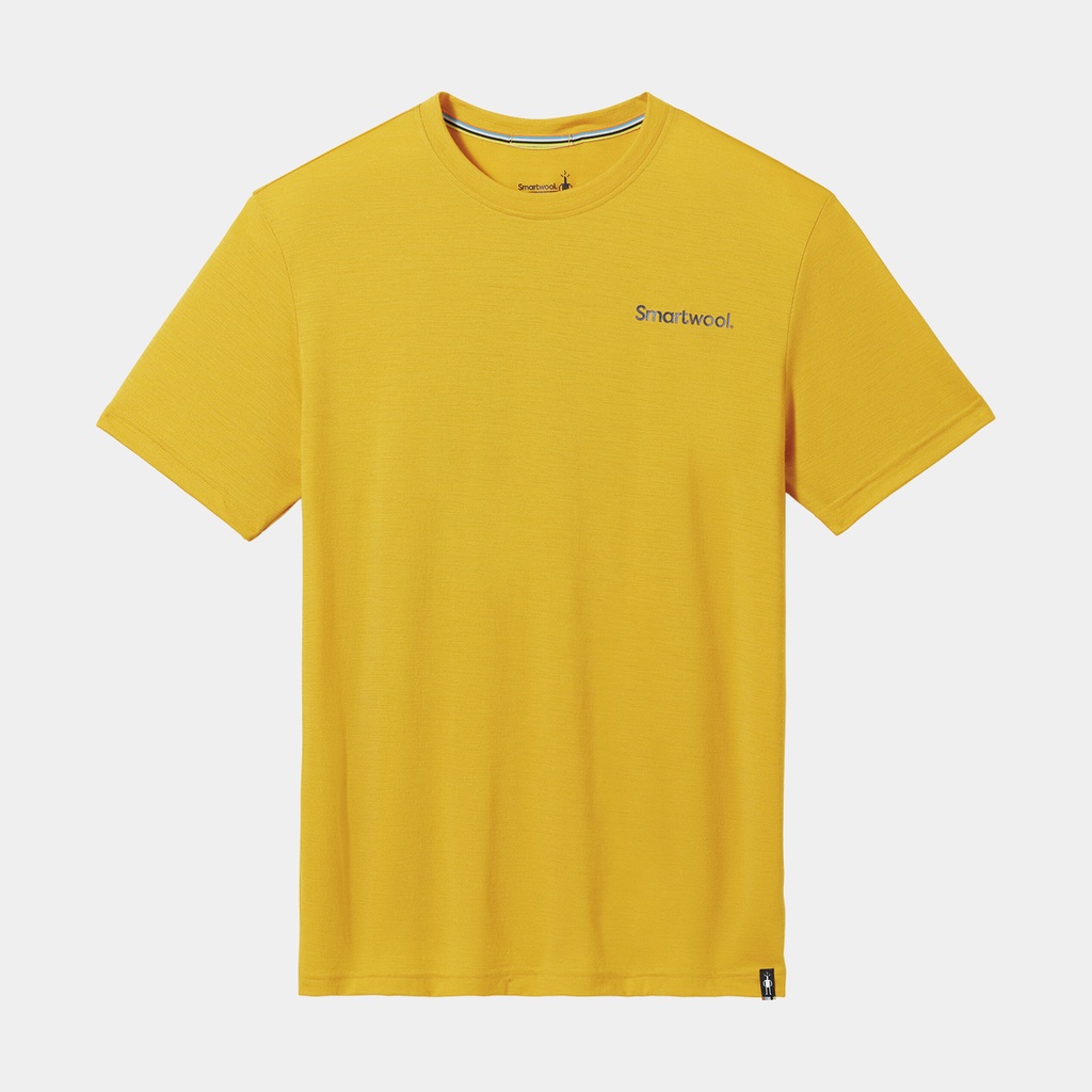 Dawn Rise Graphic Short Sleeves Slim T-Shirt Honey Gold