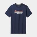 Mountain Horizon Graphic Slim T-Shirt Deep Navy