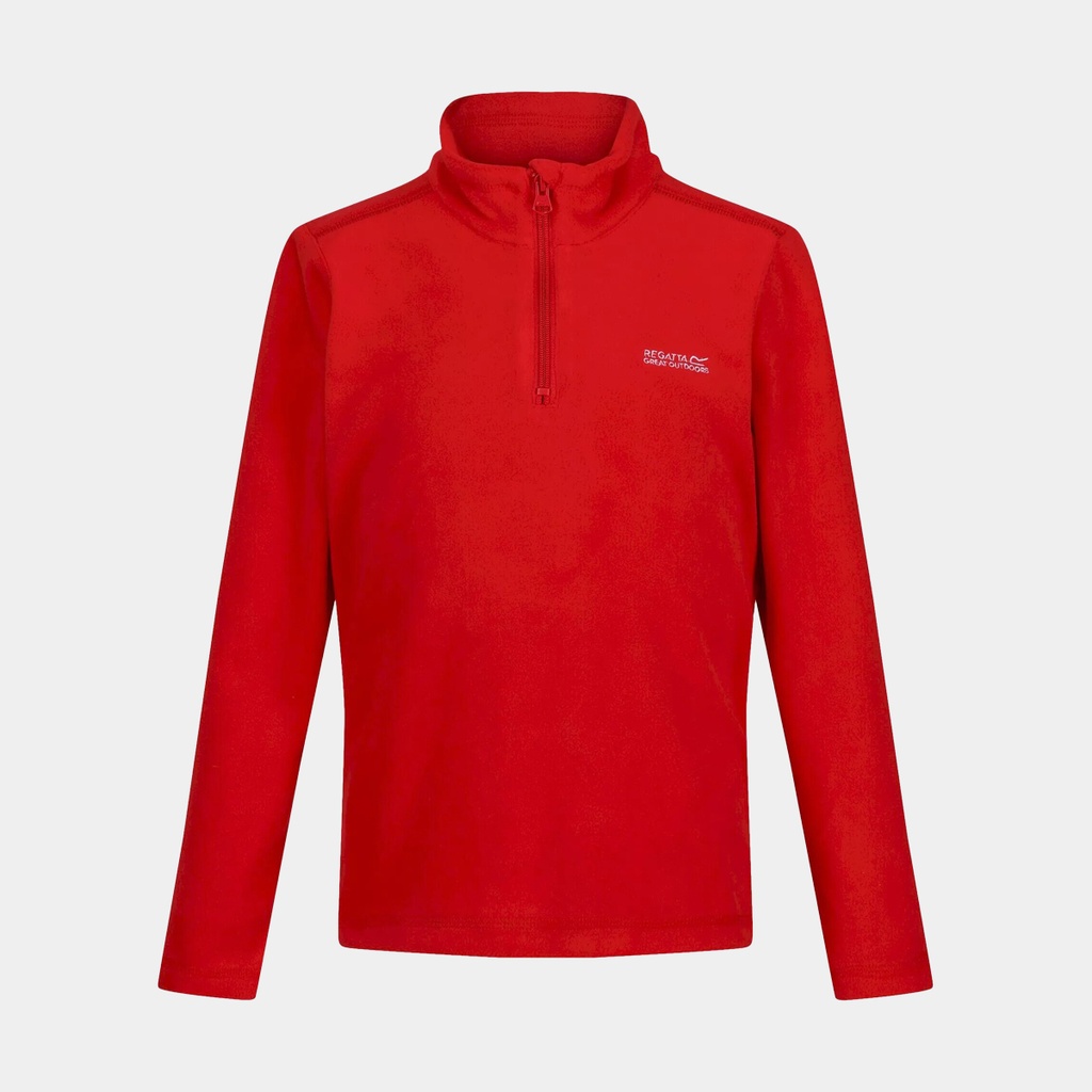 Hot Shot II Half Zip Lightweight Fleece Kids Chinese Red