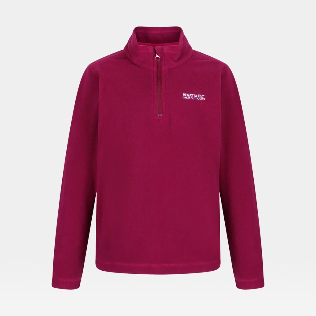 Hot Shot II Half Zip Lightweight Fleece Kids Dark Cerise