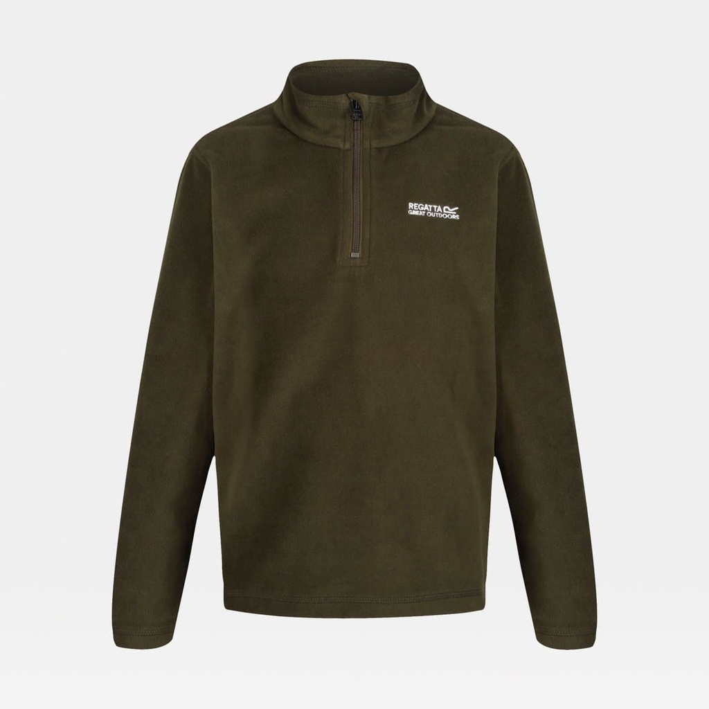 Hot Shot II Half Zip Lightweight Fleece Kids Dark Khaki