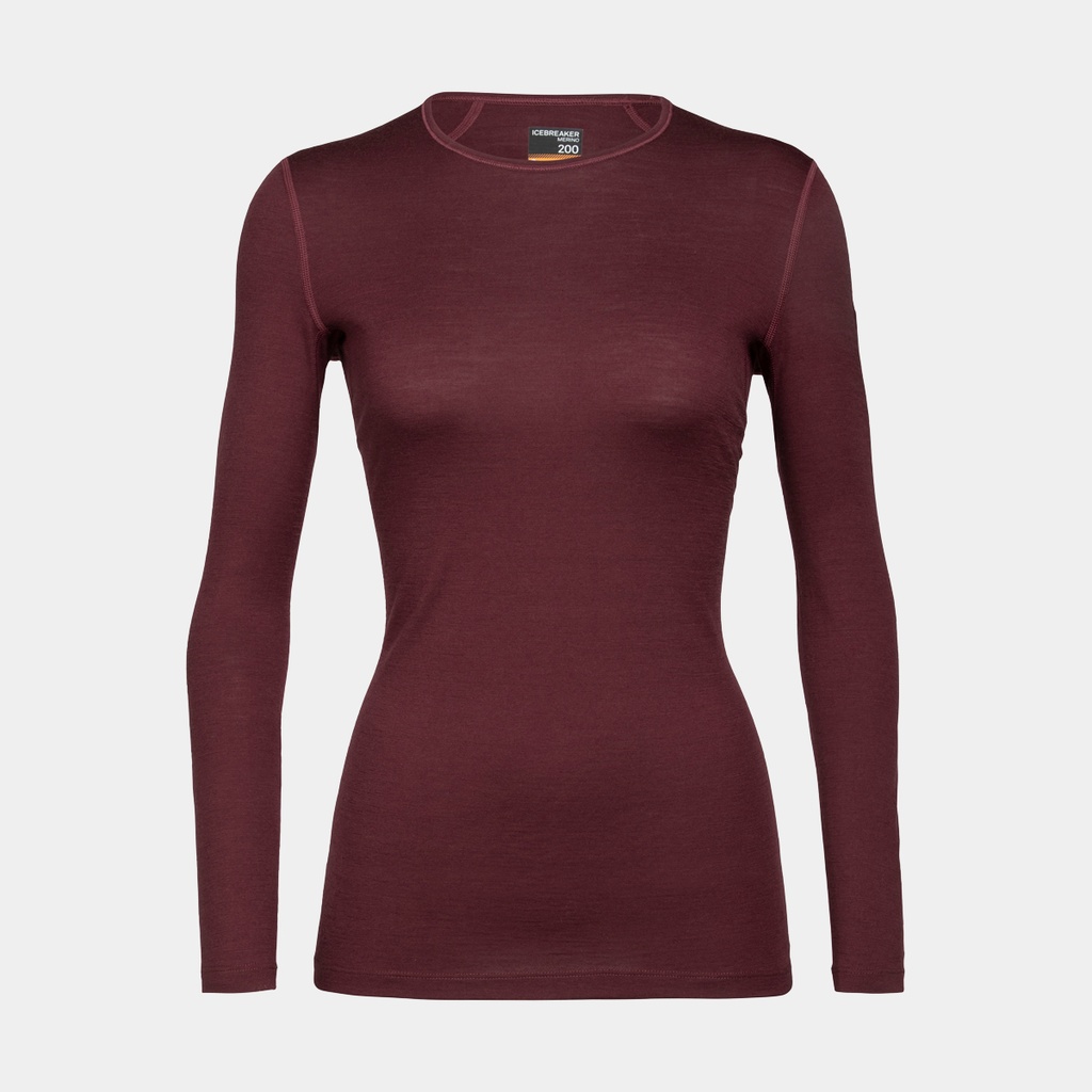 Oasis Long Sleeves Crewe 200 Women Redwood