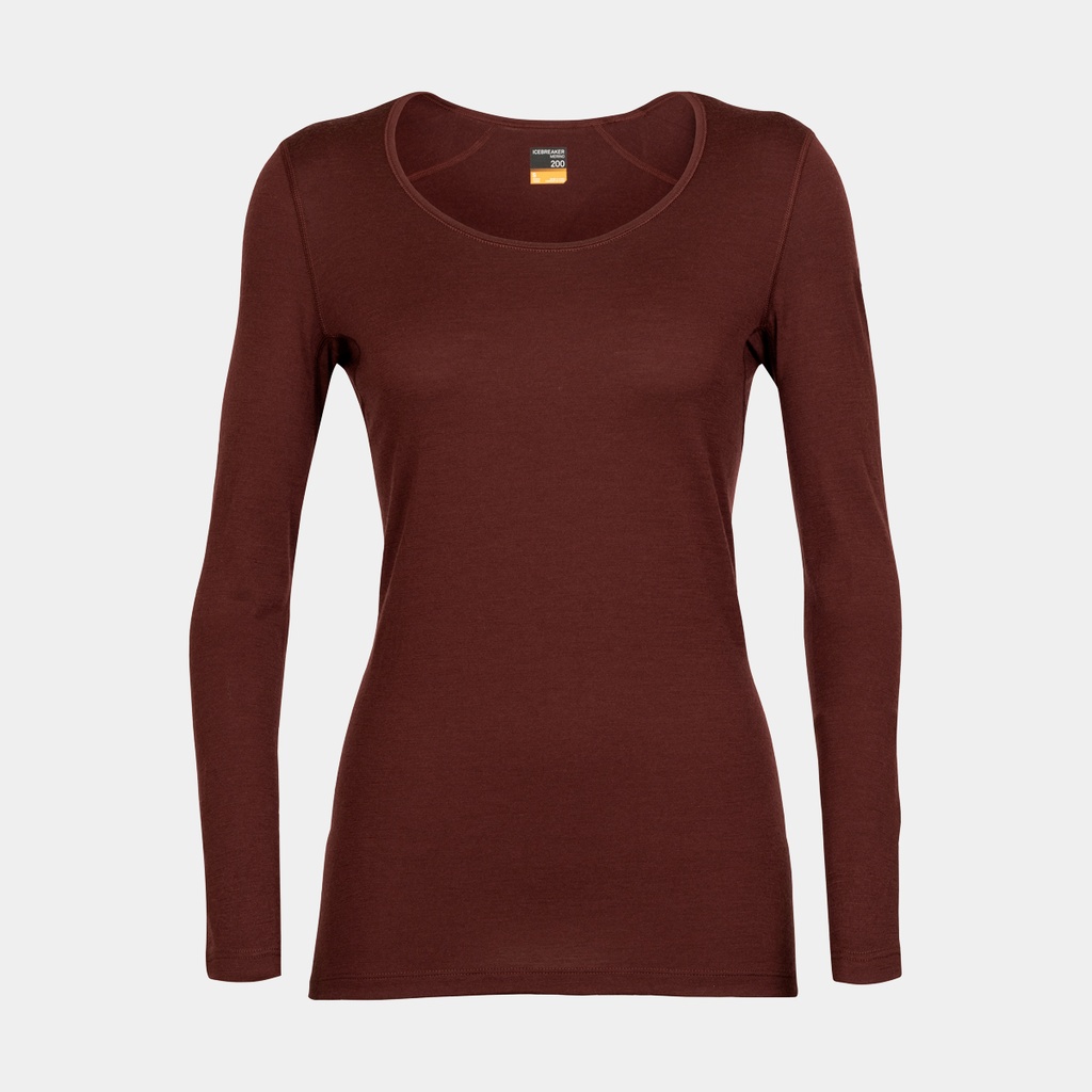 Oasis Long Sleeves Crewe 200 Women Espresso