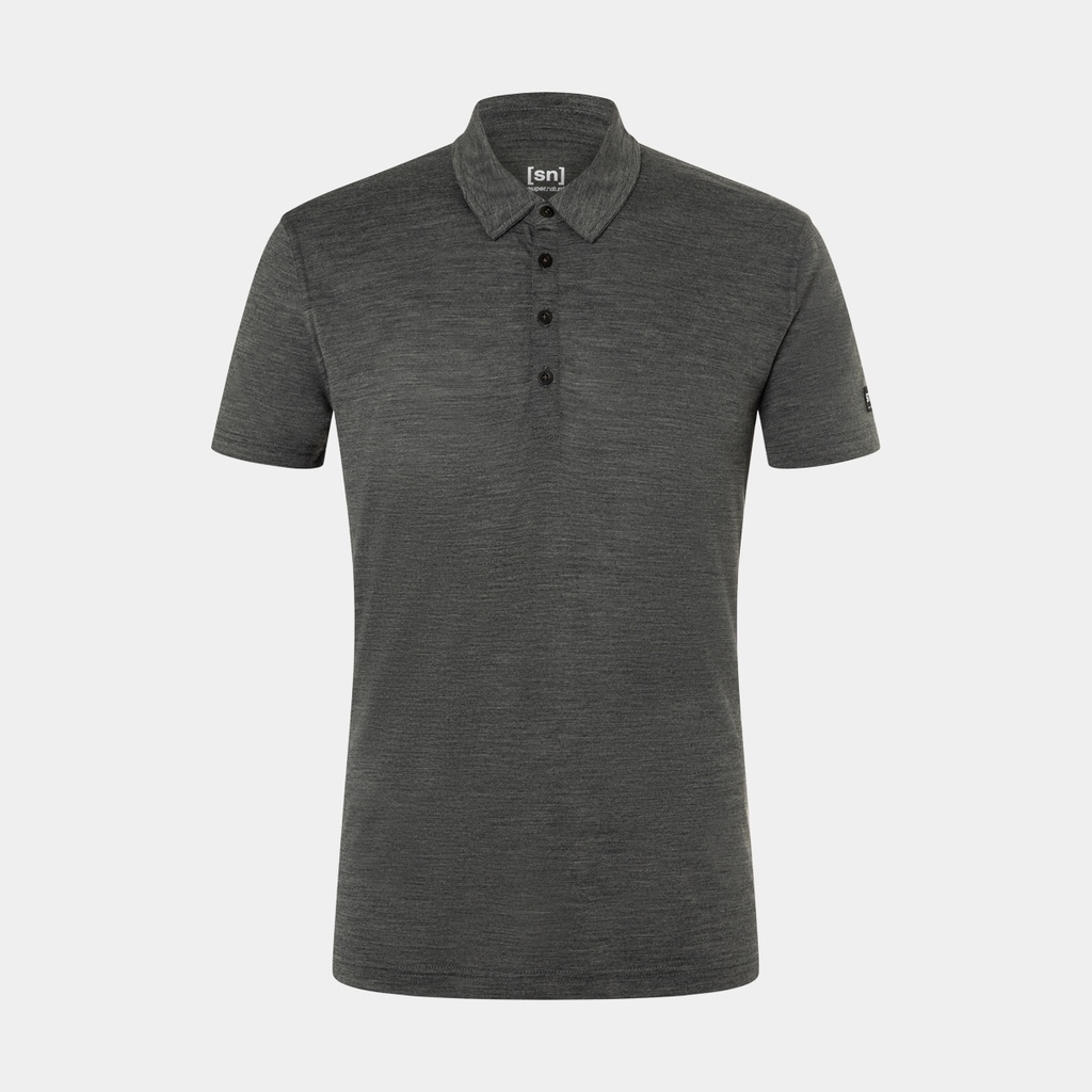 Travel Polo Pirate Grey Melange