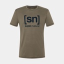 Logo Tee Stone Grey / Blueberry