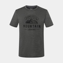 Mountain Lovers Tee Pirate Grey Melange /Jet Black