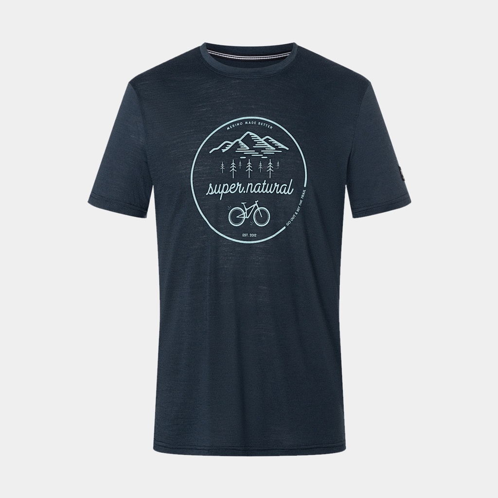 Trails Tee Blueberry / Wasabi