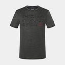Dont Get Lost Tee Pirate Grey Melange / Jet Black / High Risk Red
