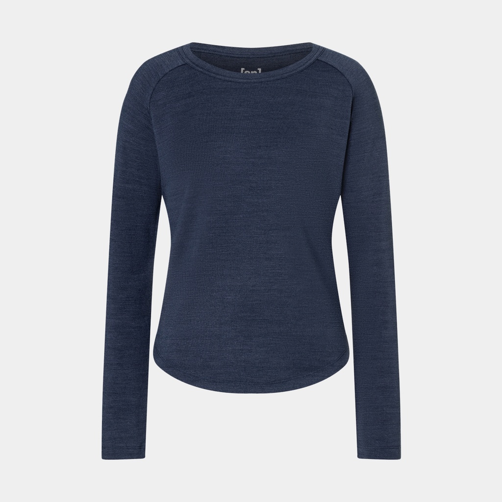 Essential Crew Women Blue Iris Melange