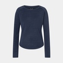 Essential Crew Women Blue Iris Melange