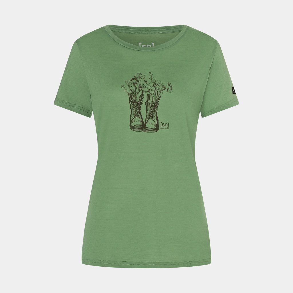 Blossom Boots Tee Women Loden Frost / Stone Grey