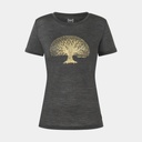 Tree Of Knowledge Tee Women Pirate Grey Melange / Gold