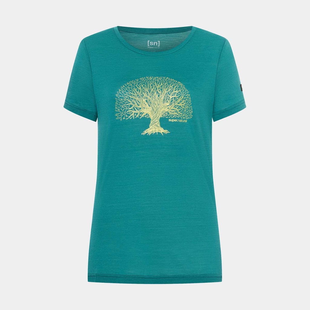 Tree Of Knowledge Tee Women Deep Jungle / Gold
