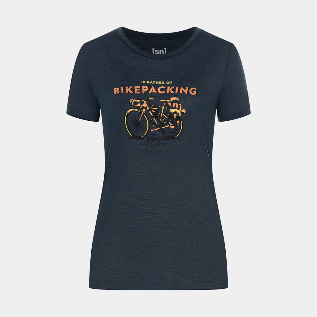 Bikepacking Tee Women Blueberry / Various