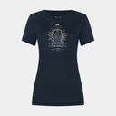 Santo Patrona Tee Women Blueberry / Vapor Grey / Gold