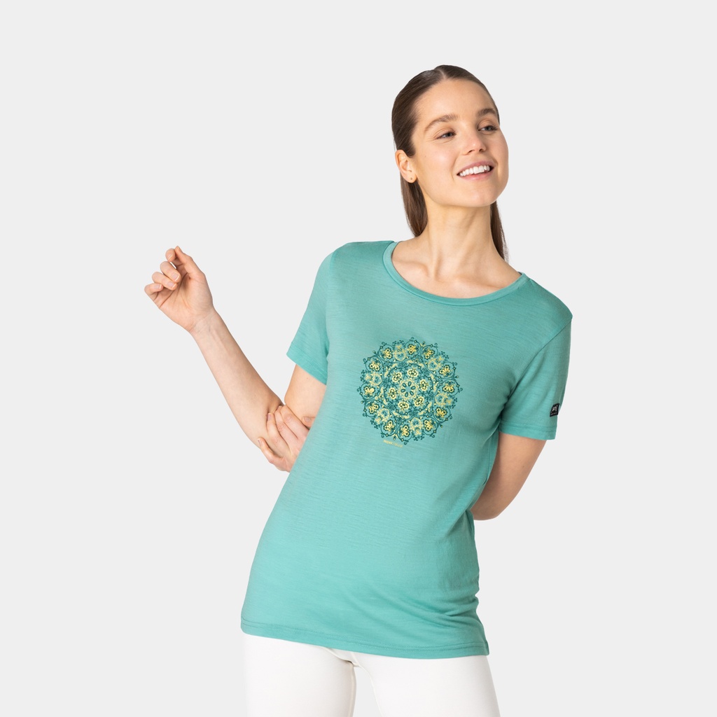 Ornament Tee Women Wasabi / Deep Jungle / Gold