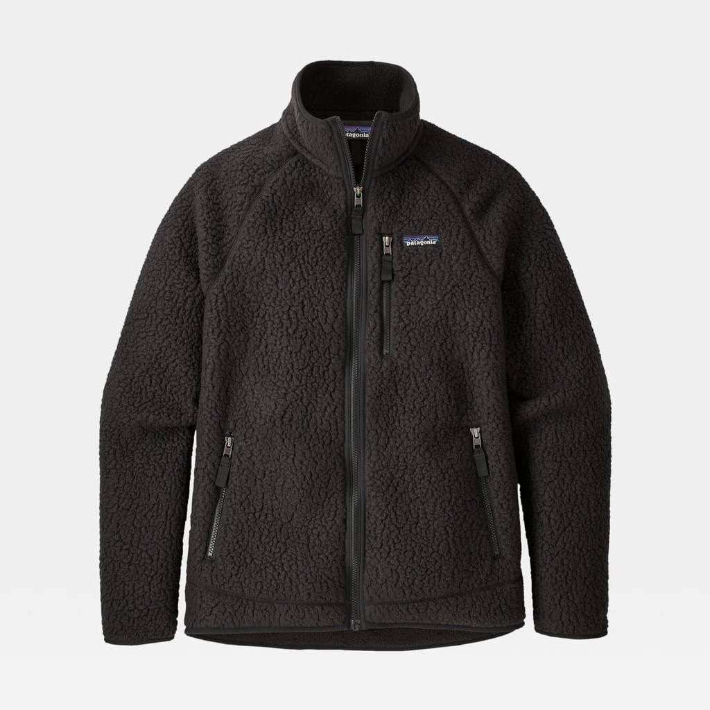 Retro Pile Jacket Black