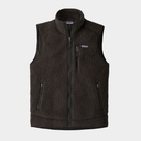Retro Pile Fleece Vest Black