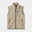 Retro Pile Fleece Vest Dark Natural