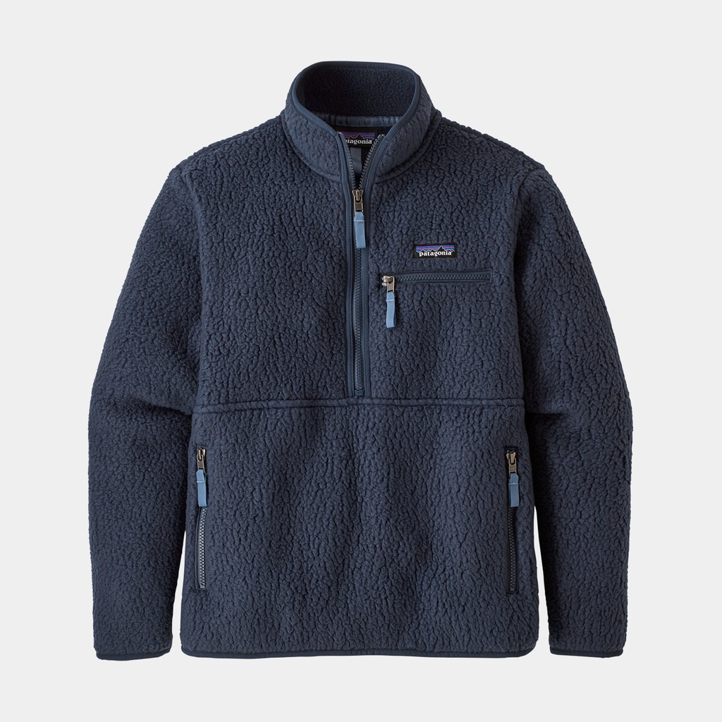 Retro Pile Fleece Marsupial Women New Navy