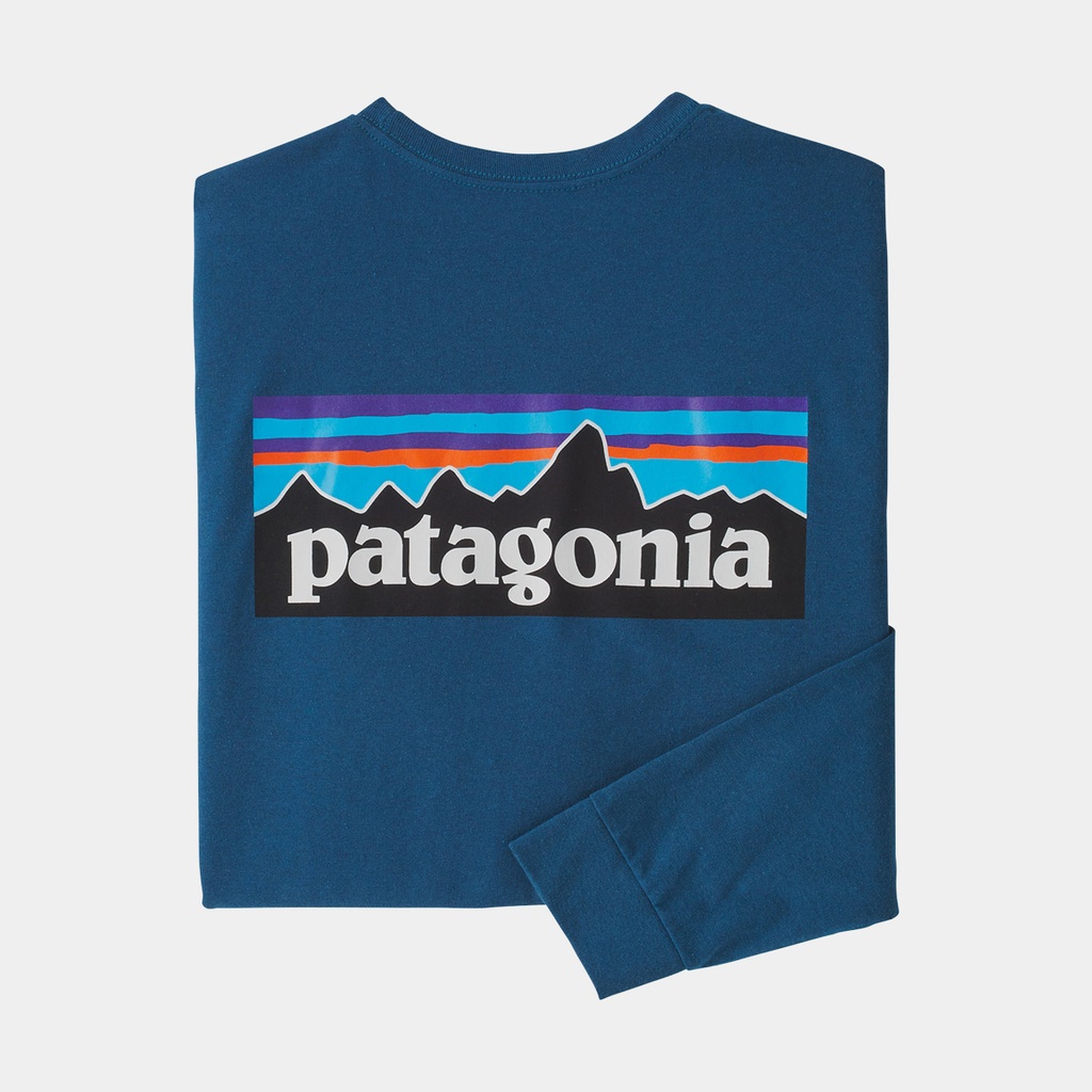 P-6 Logo Responsibili-Tee Long Sleeves Wavy Blue