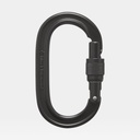 Oval Keylock Screwgate Black