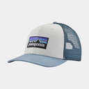 P-6 Logo Trucker Hat White w/Light Plume Grey