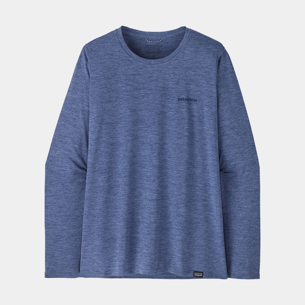 Long-Sleeved Cap Cool Daily Graphic Shirt Waters Women Boardshort Logo : Current Blue X-Dye