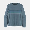Long-Sleeved Cap Cool Daily Graphic Shirt Line Logo Ridge Stripe : Light Plume Grey X-Dye