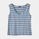 Regenerative Organic Certified Cotton Tank Women Sunset Stripe : Light Plume Grey