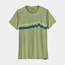 Cap Cool Daily Graphic Shirt Women Ridge Rise Stripe : Salvia Green X-Dye