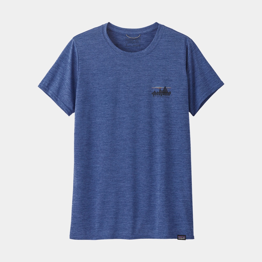 Cap Cool Daily Graphic Shirt Women '73 Skyline : Current Blue X-Dye
