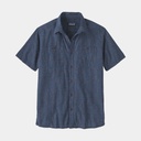 Back Step Shirt Rainfall Plaid: Stone Blue